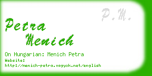 petra menich business card